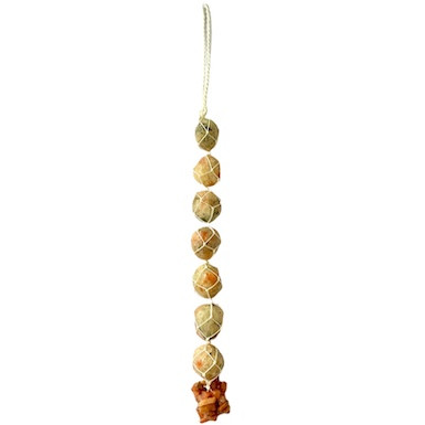 CRYSTAL HANGER 7 Sunstone
This hanging Set of 7 is a perfect addition to your healing collection.
Each stone approx 2-3cm
Hangs Approx 28x3cm
Sunstone - Naturally vibrates to the Solar Rays of the Sun. Sunstone represents leadership and the ability to utilize knowledge and wisdom for the highest good of all. A useful stone to use in meditation to help in realizing the highest path of any action or situation. Sunstone is a stone of prosperity, assisting in manifestation on all levels, including knowledge and wisdom by helping to align the mind’s inspirations with the heart’s wisdom. Alleviating fears & phobias, energizing, cleansing, "Leadership Stone", decrease stress and depression, good luck, abundance, negative energy and psychic attacks turn to positive energies, personal power, life force energy, animal guides, spirit guides. Use for general health, physical energy, sexual dysfunction, increase sexual energy.