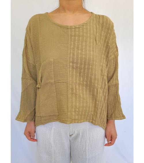 Anjuna LS Top Light Brown
Free size up16
Soft & breathable double cotton tri textured long sleeve top from our Anjuna Collection.
Crafted from double cotton, these tops offer slightly extra thickness and durability compared to the regular Anjuna pieces.
This long-sleeve top combines 3 distinct textures for a unique look and feel. Featuring a convenient pocket, it blends comfort with creative style for an effortless, bohemian vibe. Anjuna LS Top Light Brown
Free size up16
Soft & breathable double cotton tri textured long sleeve top from our Anjuna Collection.
Crafted from double cotton, these tops offer slightly extra thickness and durability compared to the regular Anjuna pieces.
This long-sleeve top combines 3 distinct textures for a unique look and feel. Featuring a convenient pocket, it blends comfort with creative style for an effortless, bohemian vibe.