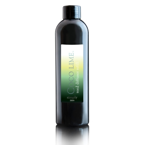 Simply Diffuser Refill - Coco & Lime
Sweet creamy coconut milk muddled with zesty lime.

Please note: Rattan sticks and diffuser bottles are sold separately.

Product Features:
Made in Australia
Cruelty-free and vegan
Scented with phthalate-free fragrance
Long lasting
Easily refill your existing glass bottles
Size/Duration: 200ml / 6.8fl oz / approx 3-4 months