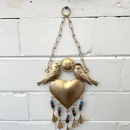 Metal Heart Birds Chime
Lovely metal chime with colour beads
Approx 21 x 42cm