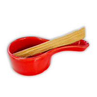 Ceramic Burner Smudge Pot Red
Bring colour and design to your space as you burn your favourite incense.

Ideal for colour lovers these bright, painted beauties can hold a variety of items, such as Palo Santo sticks, small & mini smudge sticks, charcoal discs & resins, and also incense cones!