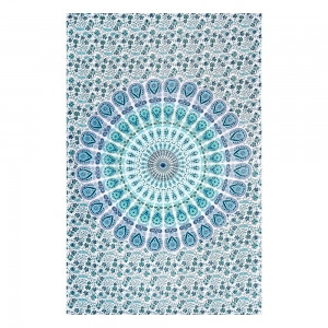 Tapestry Mandala Blue White
100% Cotton Tapestry 
Approx 210cm x 240cm
Made in India