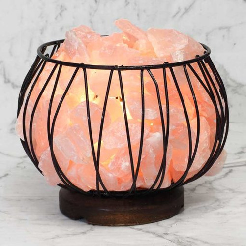 Rose Quartz Rough Amore Lamp – White LED Bulb
Made in Brazil

This purchase includes an Australian approved 220-240 volt electrical cord and a white LED light bulb (cool light).

Please note when adding the Gemstones to your basket its best to place larger pieces on bottom and smaller pieces on top.

Some pieces might fall through the wire so just reposition to settle the gems.

Perfect idea for home decor.

Actual product may vary in shape, weight and colour as they are individually hand-crafted from 100% Smoky Quartz Crystals making your purchase unique.

Weight	3.65 kg
Dimensions	18 × 18 × 15 cm

Customize your glow and add a coloured globe.

Rose Quartz – Known as the Stone of Love. It is a stone for the heart as it opens the Heart Chakra. It teaches us about love on all levels, self-love, romantic love, love for all humankind. It can help draw in new love or relationships. It can strengthen a bond that already exists. It encourages self-forgiveness. It can help to heal a “broken heart.” Love of all kinds including self-love, protection during pregnancy and childbirth, peace, happiness, gentleness. Use for Emotional wounds, heart, the circulatory system, fertility, headaches, kidney disease, migraines, sexual dysfunction, sinus problems, throat problems, depression, addictions, ear aches, slows signs of aging in general, reduces wrinkles, spleen problems, fibromyalgia, and reaching one's ideal weight / weight loss.