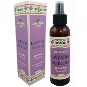 Sacred Elements Smudge Spray Lavender White Sage 100ml 
Grounding spray for personal & room space.