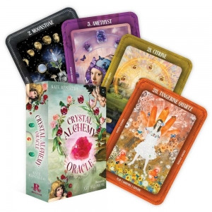 Crystal Alchemy Oracle Cards 
This unique and beautifully illustrated oracle harnesses the power of crystals to offer healing, practical wisdom, and expert guidance on your journey to manifesting your own life alchemy. It provides insights on transforming your shadow energy into spirit energy, helping you create positive change in your life.

Crystal Alchemy Oracle will take you on a journey of transformation. Just as a crystal is alchemised by time and pressure from raw mineral, it's only by acknowledging and embracing your challenges that such change can take place. This oracle brings healing, practical wisdom and guidance for manifesting your own life-alchemy by transforming your shadow energy into spirit energy. There is no more extraordinary magic in this world than the conscious creation of you!
