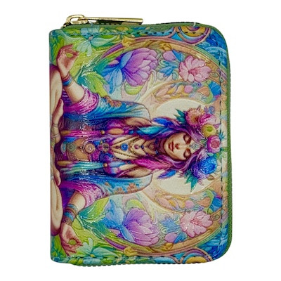 Small Digital Print Purse Meditation
4 card holder
Divided money compartment
Dimensions: 11cm x 8.5cm x 2.5cm