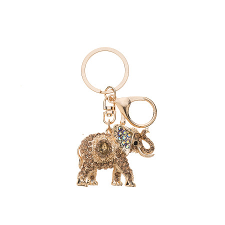 Keyring Bling Elephant Gold
Approx 5.5x4 with hanger 5cm