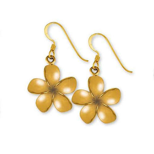 Earring Gypsy Bronze Flower. 
