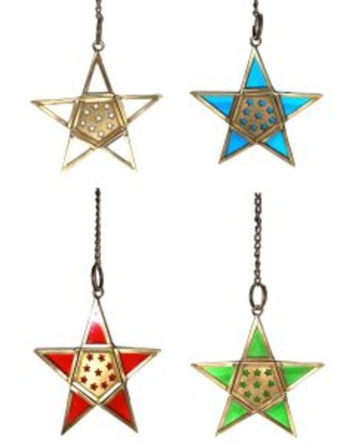 Stars Hanger Set 4
Leadlight Glass
Approx 10cm