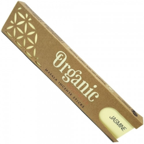 Organic Goodness Incense - Jasmine
15g x16 sticks

These hand rolled masala incense sticks have been carefully prepared with natural wood powder & herbal essential oil extracts to enable a truly enriching experience.