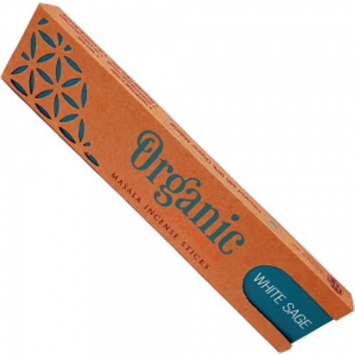 Organic Goodness Incense - White Sage
15g x16 sticks

These hand rolled masala incense sticks have been carefully prepared with natural wood powder & herbal essential oil extracts to enable a truly enriching experience.