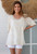 Cotton Embroidered Border Top Cream
Ladder lace around neckline
 Fits 12-16/18 
100% cotton