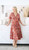 Salty Bright Dress Floral Tan
Elastic band at back of waist
Band with buttons under gathered V neckline 
Butterfly sleeves
Layered bodice
100% rayon