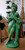 Saint Joseph
Made from resin
Green with gold
Approx  25cm x 11.5cm
A righteous man and the protector of the Holy Family
Saint Joseph, adoptive father of Jesus and husband of Mary, is a key figure in Christian tradition, both because of his role in the economy of salvation and because he was a model of virtue. Joseph is not mentioned in detail in the Bible. The Gospels of Matthew and Luke are the ones which reveal the most about him.

Joseph was originally from Bethlehem but lived and worked in Nazareth as a carpenter. He is described in the Gospel of Matthew as being a "righteous" man, and a descendant of King David. When his wife, Mary, became pregnant through the Holy Spirit, Joseph, a righteous man, initially wanted to divorce her quietly, so she could be spared from dishonor. But an angel appeared to him in a dream and urged him to take Mary as his wife and to welcome the Child she would bear, because the child was the fruit of the Holy Spirit. Joseph obeyed and married Mary, taking the Child Jesus into his care.

After Jesus's birth, Joseph acted as his adoptive father and protected the Holy Family from the wrath of King Herod, who wanted to kill the newborn. Joseph fled with Mary and Jesus to Egypt, where they lived until Herod's death. The last mention of Joseph in the Gospels is when Jesus stayed behind in the Temple of Jerusalem at the age of 12,  causing great alarm to both him and Mary.

Joseph is known for his humility, diligence, and gentleness. He was a tireless  and devoted worker, capable of profound faith and obedience to God. It is said that Joseph died before Jesus began his public ministry and that Mary and Jesus were beside him in the final moments of his life, which is why he is invoked for divine assistance at the hour of death.

The Church celebrates Saint Joseph on 19 March, a feast established by Pope Gregory XV in 1621, although earlier celebrations in his honor during the month of March, date back to the year 800. Indeed, March is dedicated to Saint Joseph, a time in which the faithful are called to reflect on his virtues. Pius IX proclaimed him Patron Saint of the Universal Church in 1870. In 1889, Leo XIII proclaimed him Patron Saint of fathers and workers, and in 1955, Pope Pius XII instituted the feast of Saint Joseph the Worker on 1 May, to highlight his role as the patron of workers.

On 1 May, 2013, "by virtue of the faculties granted by the Supreme Pontiff Francis", the Congregation for Divine Worship and the Discipline of the Sacraments decreed "that the name of Saint Joseph, Spouse of the Blessed Virgin Mary, is henceforth to be added to Eucharistic Prayers II, III, and IV as they appear in the third typical edition of the Roman Missal, after the name of the Blessed Virgin Mary".