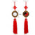 Hanger Bagua Mirror Red
Feng Shui Meaning: A powerful Feng Shui talisman of good luck used to remedy Sha Qi energy, negative influences, arguments, and disharmony. The Trigrams of the Ba Gua form a perfect match representing universal harmony.
Where to Place it: ﻿﻿Hang the  Bagua mirror either at your front door or a window space.
Product Dimensions:  Hanger: 26cm. long   x 7cm