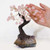 
Rose Quartz Gemstone Bonsai Tree on Amethyst Cluster 
2 main branches, 8 sub branches & 24 wire branches.
Set on a beautiful cluster of Amethyst
Approx 20 x 11cm