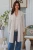 Charlotte 3/4 Cardi Textured Cream
Soft & warm
2 front pockets
Has lovely cross patten details
65% Acrylic
35% wool
