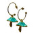 Silver Finish Mushroom Metal Earrings Turquoise

Mushroom Metal Earrings (Silver)
Length - 4cm approx. Width - 2cm approx. SILVER Finish.