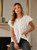 Mutig Blouse Flutter White
Lace insert at front
Button up
Flutter sleeve
100% cotton