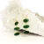 Earring 14K Gold plated Brass Green Jade 
Approx 4.5x1CM

PLEASE NOTE All jewellery is crafted from brass with gold plating and a protective e-coating. To help maintain its finish and extend its lifespan, we recommend avoiding exposure to water (including showering and swimming), as well as perfumes, lotions, hairspray, and other chemicals