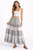 Maxi skirt with lace Grey
Elastic & drawstring waist
100% cotton 