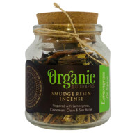 


ORGANIC GOODNESS SMUDGE RESIN LEMONGRASS SPICE 80g Jar
Prepared with Lemongrass, Cinnamon, Clove & Star Anise
Lemongrass is a citrus green herb that refreshes your mind and aura. It helps in removing the obstacles you face and opens the door to opportunities. When combined with warm spices like clove, star anise and cinnamon, this smudge incense promises to have a healing effect on you.