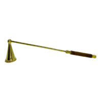 Candle Snuffer with Wood and Brass Handle 

This Candle Snuffer is the essential candle accessory, specially designed to safely extinguish your candles while eliminating the risk of blowing or spilling wax on your furniture. Also makes an elegant and practical way to prevent wicks from drifting off centre to ensure your candles last longer. With its classic design and beautiful detailing, this is the perfect gift for candle lovers.

Hand Made in India

Made from Brass