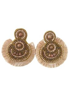 EARRING BEADED PINK GOLD

Stunning stud earrings that match bracelet