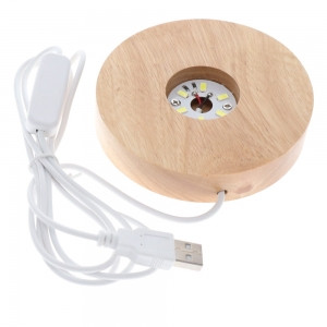 USB Crystal Lamp Base White Light


Resting on an elegantly crafted wooden base, this 8cm LED lamp brings a natural touch to any décor.

A beautiful night light to display your crystal piece.

Featuring a USB plug  with White light.