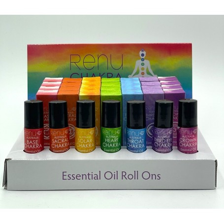 Essential Oil Chakra Blend Roll On

Each essential oil blend has been specifically designed to align with each chakra to assist bring healing to the areas that the chakra relates to.

Crown Chakra - Enlightenment - Howood, Lemon, Lavender, Lime,& Frankincense

Third Eye Chakra - Connection to Higher Self - Howood, Sage, Rosemary, Spearmint, Rosewood & Bergamot

Throat Chakra - Speak your truth & express yourself - Cedarwood, Frankincense, Orange & Sandalwood

Heart Chakra - Love, compassion & kindness - Orange, Lavender, Ylan Ylang & Neroli

Solar Plexes - Boundry Setting, right from wrong - Lemon, Cedarwood, Bergamot, frankincense, Chamomile

Sacral Chakra - Joy of life, motivation, balance - Orange, Cedarwood, Ylang Ylang, Mandarin, Sandalwood, Jasmine

Base Chakra - Survival, breath, eat, sleep, security - Cedarwood, Lavender, Bergamot, Patchouli