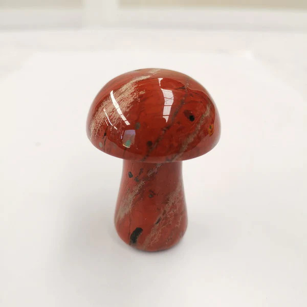 Crystal Mushroom Red Jasper

5cm

Red Jasper - Gently stimulating, red jasper, assists in transmuting emotional, mental and physical pain, especially menstrual pain. It grounds energy and rectifies unjust situations. Red jasper brings to light problems before they get out of hand and provides insights into the most difficult situations. It is perfect for worry beads or stones as it calms the emotions. If you place the stone under your pillow it will help dream recall. Red jasper stimulates the base chakra and assists re-birthing. It cleans that stabilises the aura and strengthens your boundaries. This is a stone of health, strengthening and detoxifying the circulatory system, blood and liver. It dissolves blockages in the liver or bile ducts. 
