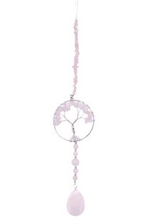 Suncatcher Tree Of Life Rose Quartz
These are the most spectacular spreading rainbow lights.
Approx 5x40cm