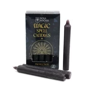 
Magic Spell Candles – Protection

Magic Spell Candles are the perfect companions for your spiritual practice. Crafted with precision and care, these candles are designed to amplify your intentions without the distraction of fragrance.
Available in a variety of colors, corresponding to different intentions and energies. Suitable for various spiritual practices, including spells, rituals, meditation, ceremonies and manifestation work.
Comes in a pack of 20 candles, providing ample supply for multiple rituals. Long-lasting candles with an burn time of 2-2.5 hours. Each candle measures 4″ Tall x 1/2″ Wide.