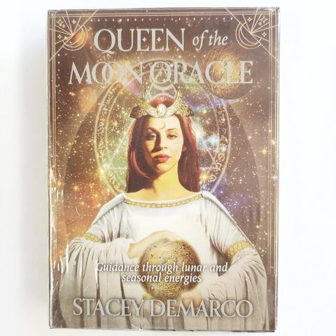 Queen of the Moon Oracle Cards
For countless millennia, humans have connected to the mystical power of the moon and the energy of the seasons. For our ancient ancestors, the earliest veneration and sacred honouring was of the Moon, the seasons, the cycles of light and dark, hot and cold and fertility and rest, and this beautifully illustrated Queen of the Moon Oracle allows you, the modern seeker, to plug into these, the most primal energies of all. Consult this oracle, based in ancient wisdom and receive the answers to your modern problems. Features a full moon cycle of lunar images, each beautifully illustrated and able to be used as stunning circular altar displays. Experience the seasonal moons and the power they can provide. Learn which moons are best timings for ritual, spell craft and making talismans for prosperity, love, health and more. This is the perfect companion to the authors bestselling annual Lunar and Seasonal Diary and is for anyone who loves to sit or dance under a big silvery moon.