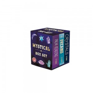 Mystical Book Box Set 

An enchanting box set that includes three of our new mystical mini books: Crystals, Dreams, and Palm Reading. It's everything you need to begin your mystical journey in an adorable miniature package! Embark on a mystical journey with this collection of 3 miniature books. * SPECIFICATIONS: Box is 2-7/8 x 3-1/4 inches and includes 3 mystical titles inside. 
* THREE MINI HARDCOVER BOOKS INCLUDED: Crystals, a practical guide to various crystals and their uses; Dreams, an exploration of common symbols and interpretations; Palm Reading, a deep dive into the fortunes hidden within your hands. 
* UNIQUE GIFT: Well-packaged and in an adorable miniature size, this box set is the perfect present for divination enthusiasts and mystics.