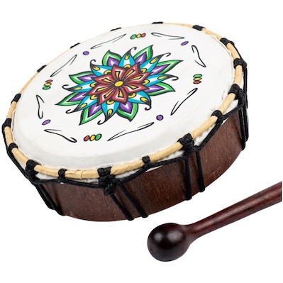 Ritual Drum Green 20cm
Handcrafted 20cm Ritual Flat Drum. Comes with 1 Drum Stick.
