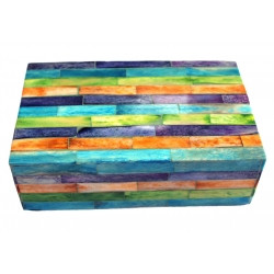 Bone Box Blue/green Multi Coloured
Approx 20x12x6cm