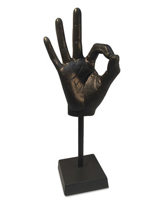 OK Hand Statue
Metal
Approx 30x10cm