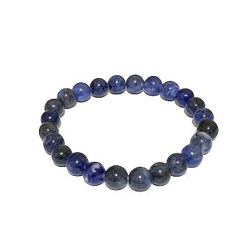 Power Bracelet Sodalite 8mm
Sodalite - Sodalite offers a gentle soothing quality which can increase insight, intuition and mental abilities. It is useful as a stone for creative expression, assisting in finding one’s creative voice. Wisdom, logic, calmness, healing, stress reduction, companionship, self-esteem, work in groups, heal communication breeches, truth, intelligence, knowledge, learning. Use for glands, digestive system, insomnia, calcium deficiency, head colds.