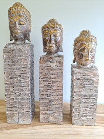 Wood Rock Buddha S
Handcrafted by Artesians
Small is approx 39x12cm
