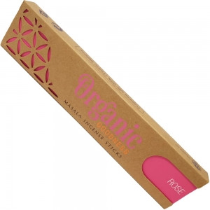 Organic Goodness Incense - Rose
15g x16 sticks

These hand rolled masala incense sticks have been carefully prepared with natural wood powder & herbal essential oil extracts to enable a truly enriching experience.