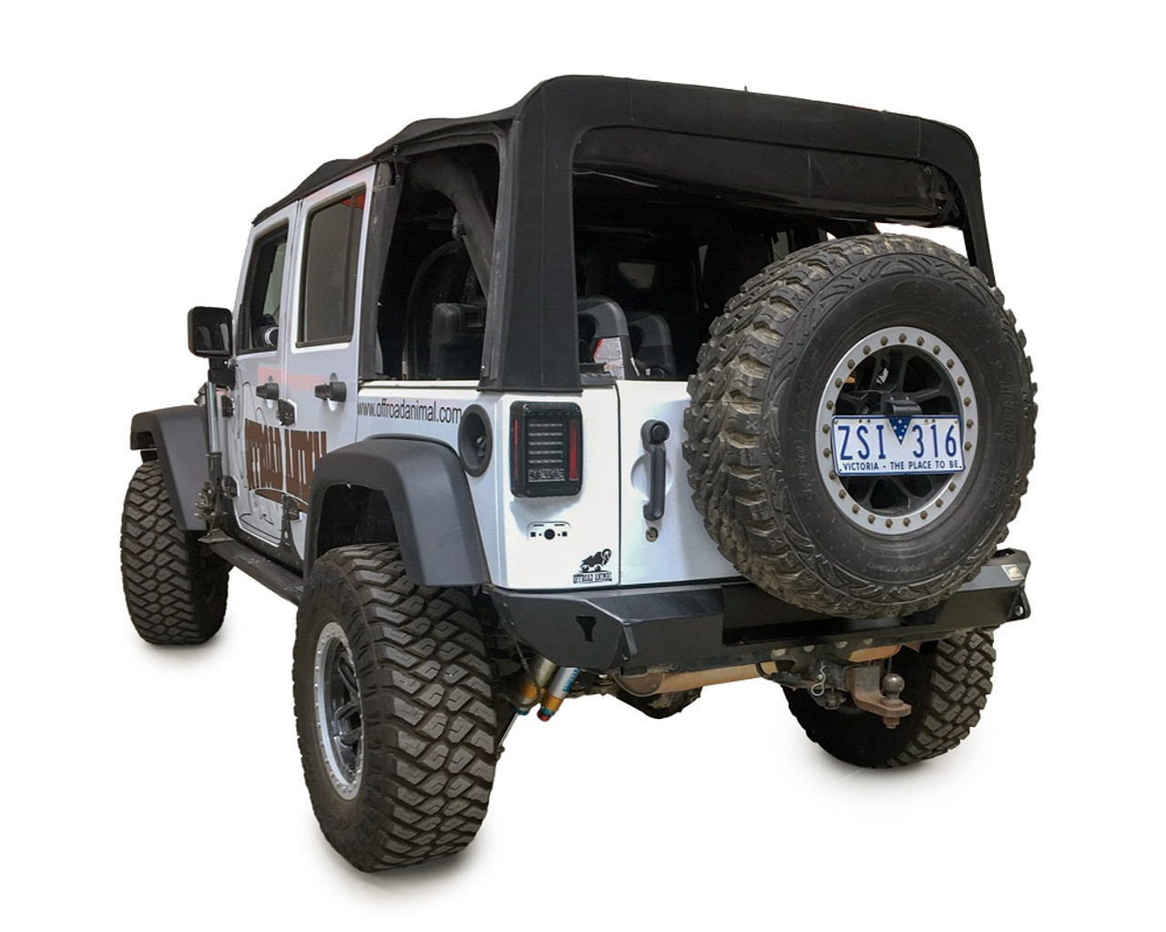 Rear bumper, Jeep Wrangler JK 07-2018