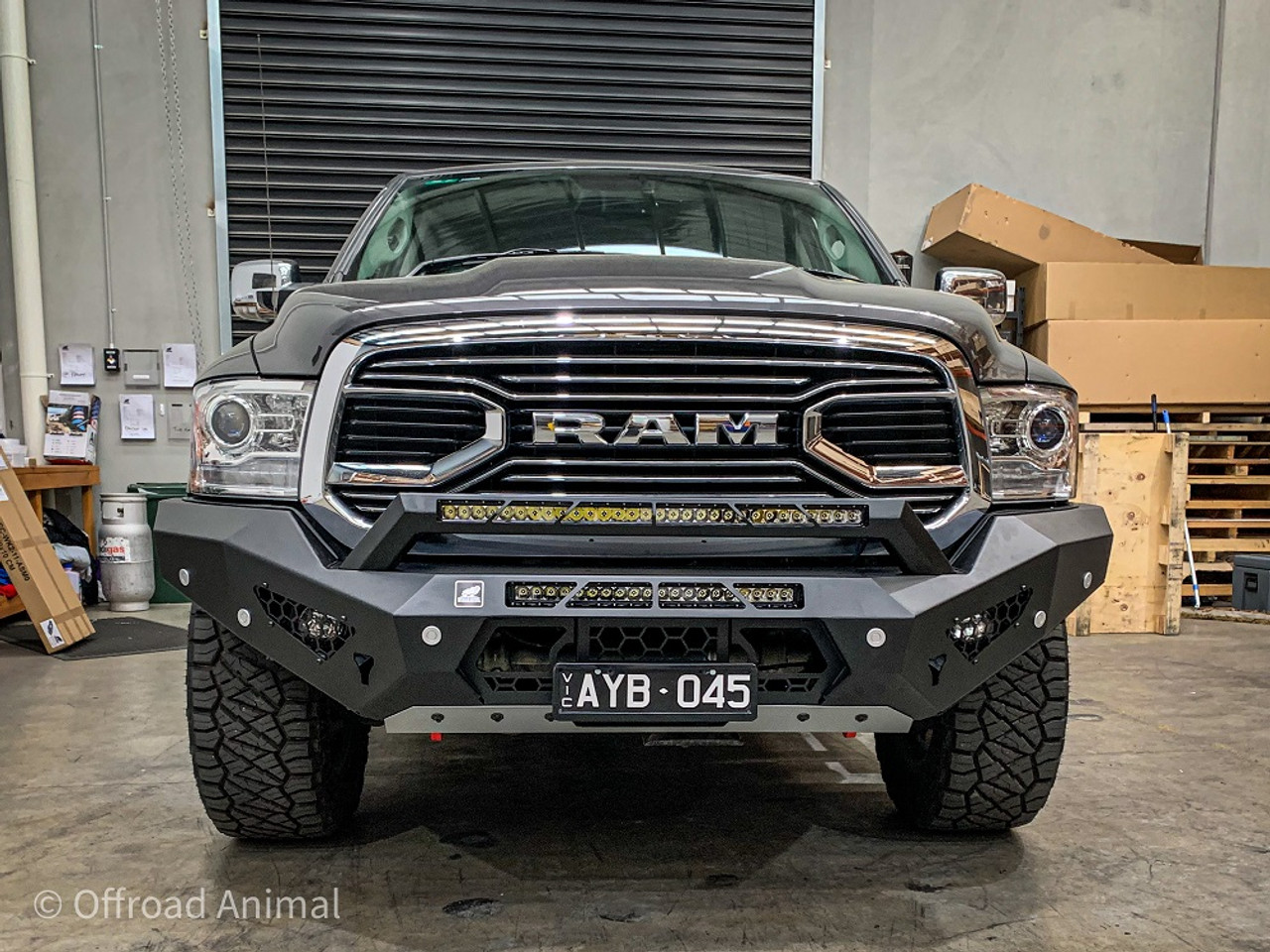 Ram Predator bar with Optional stealth hoop and light bars