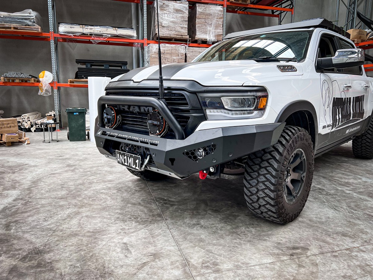 DT ram Predator bar with optional light and round hoop