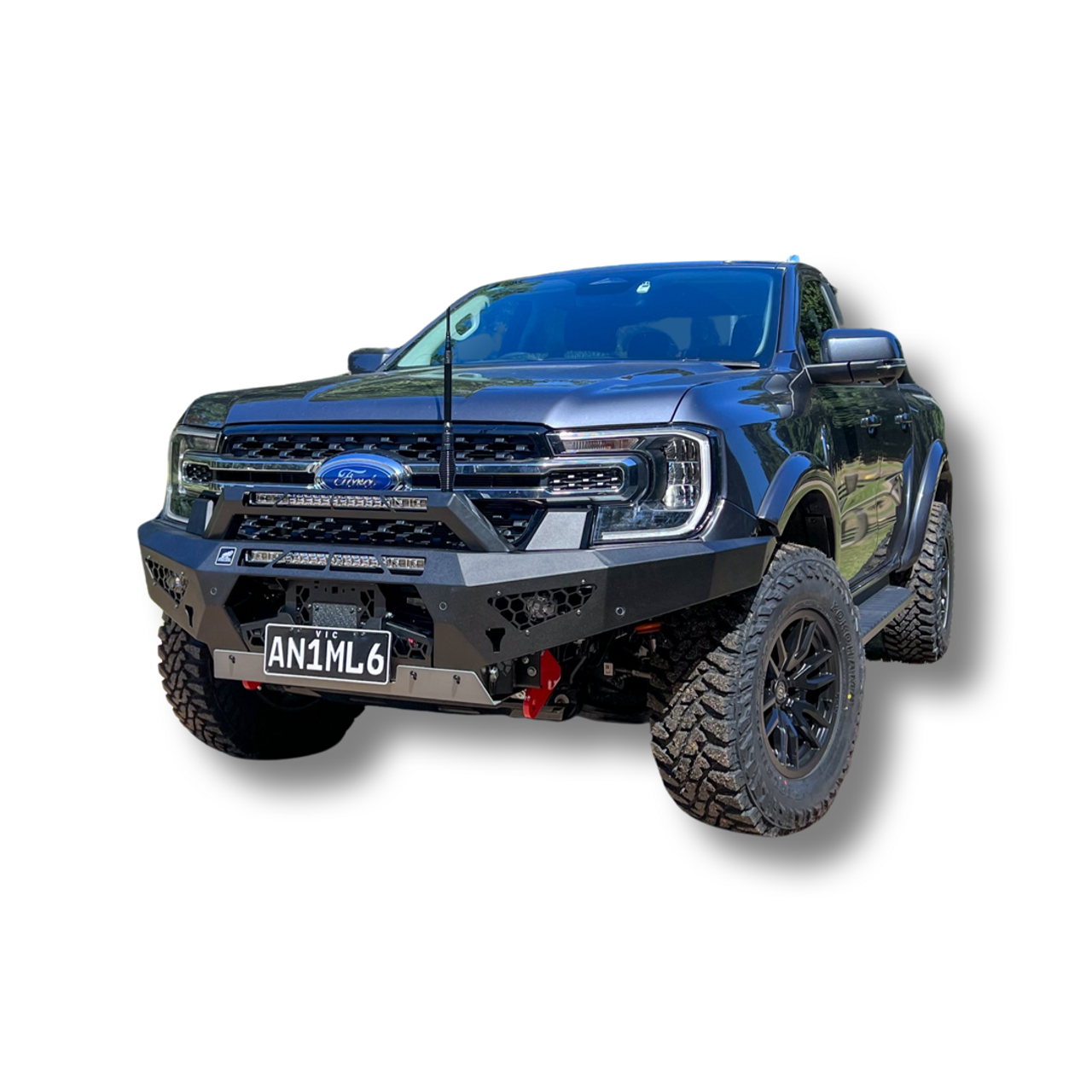 Next Gen Ranger Predator bar with optional stealth hoop and 2 x 22" LED light bars