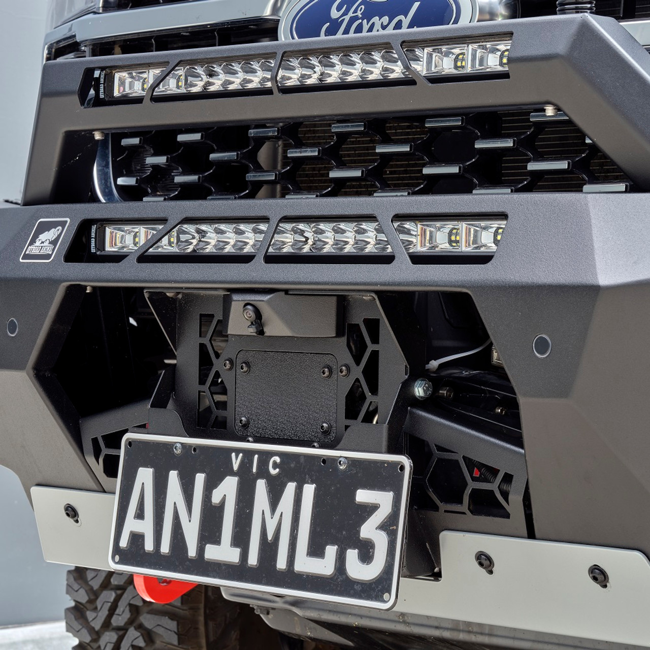 Next Gen Ranger Predator bar with optional Stealth Hoop and 2 x 22" LED light bars