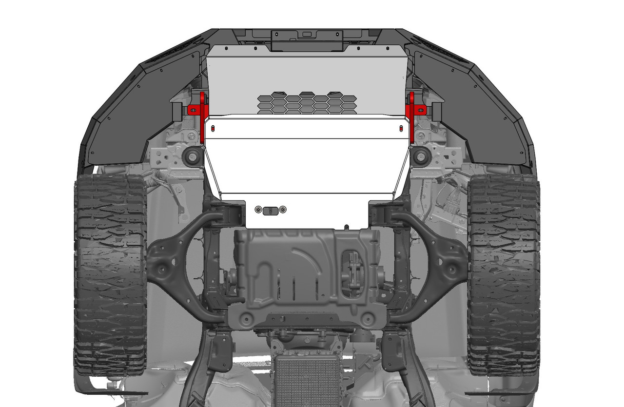 Lower bash/skid plate to suit Next Gen Ford Ranger/Everest