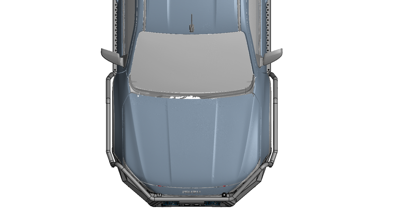Brush Rails and rock sliders to suit Isuzu MU-X 2021 to current