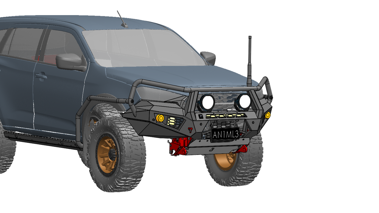 Brush Rails and rock sliders to suit Isuzu MU-X 2021 to current