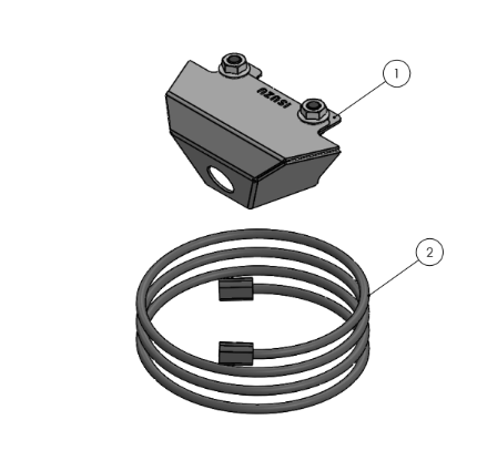 Top Tube- Isuzu Camera Relocation Kit w/ Extension Harness